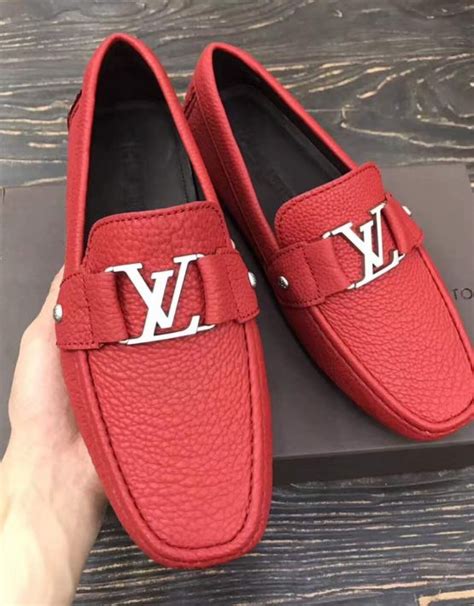 louis vuitton loafers red.